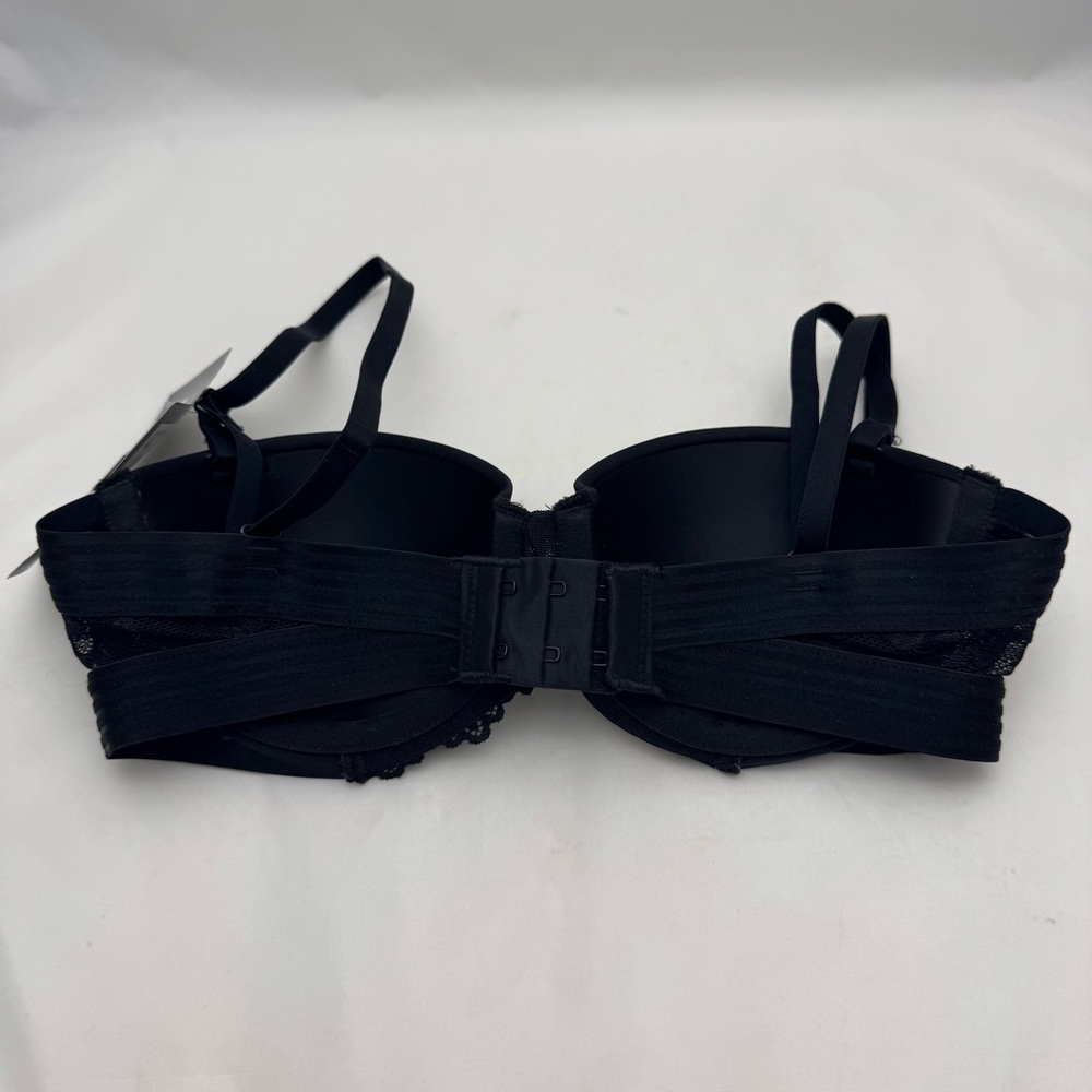 Maidenform Strapless Push-Up Bra Black Underwire Sz 34A - Picture 4 of 10